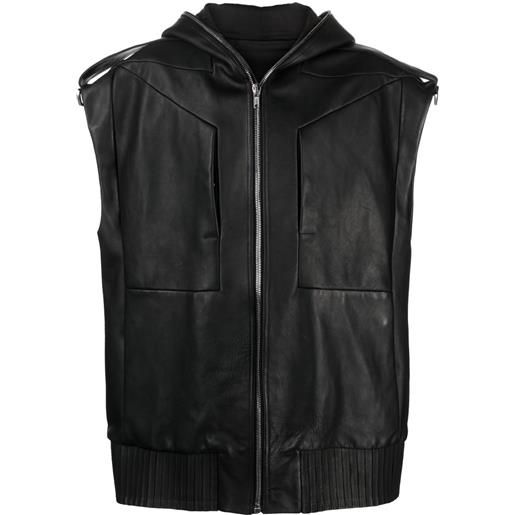 Rick Owens giacca lido smanicata - nero