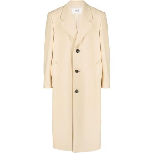 AMI Paris cappotto monopetto - toni neutri