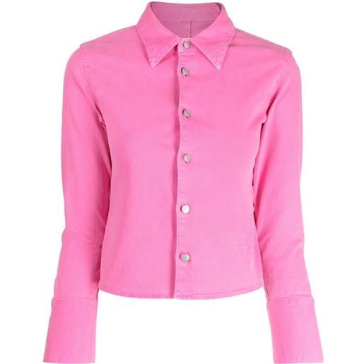 MM6 Maison Margiela camicia slim - rosa