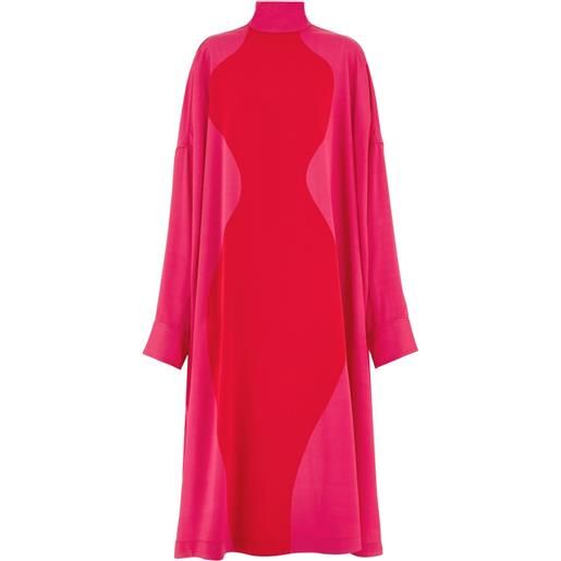 Ferragamo tunica con stampa hourglass - rosa