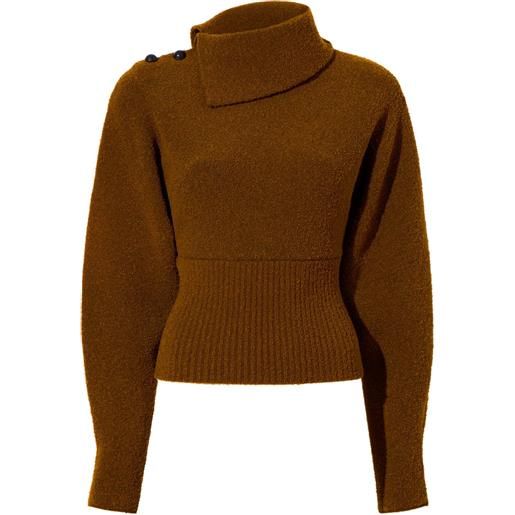 Proenza Schouler maglione asimmetrico - marrone