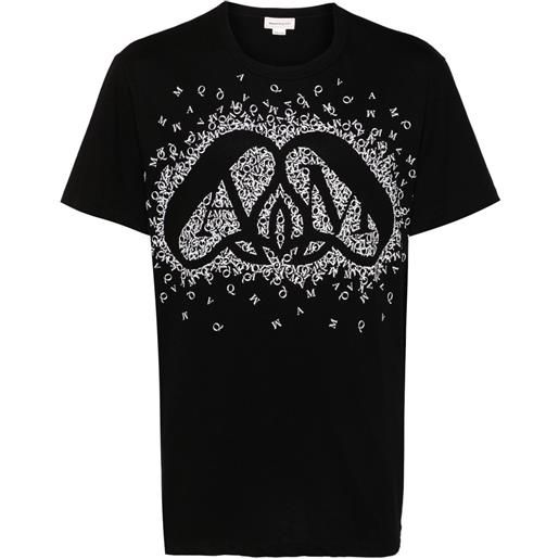 Alexander McQueen t-shirt exploded charm - nero