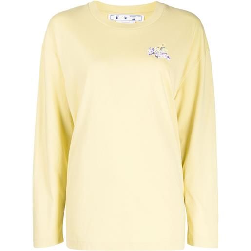 Off-White felpa flower arrow - giallo
