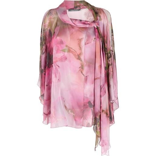 Alberta Ferretti blusa a fiori - rosa