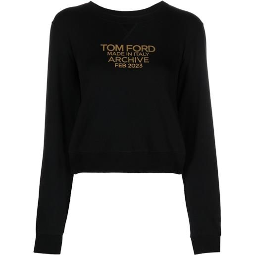 TOM FORD felpa con stampa - nero