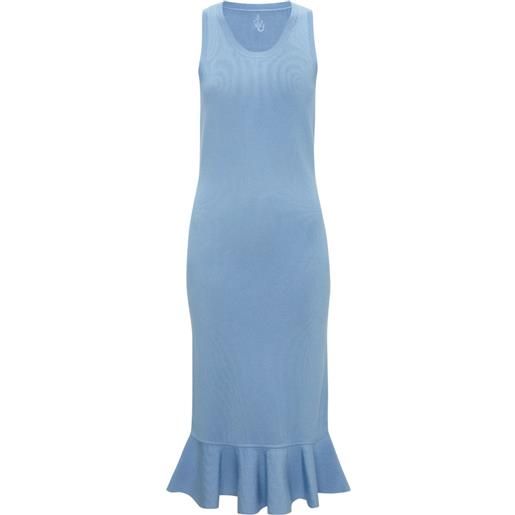 JW Anderson abito con ruches - blu