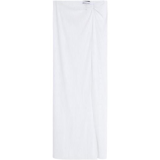 Amir Slama pareo traforato - bianco