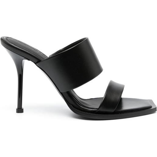 Alexander McQueen mules in pelle - nero