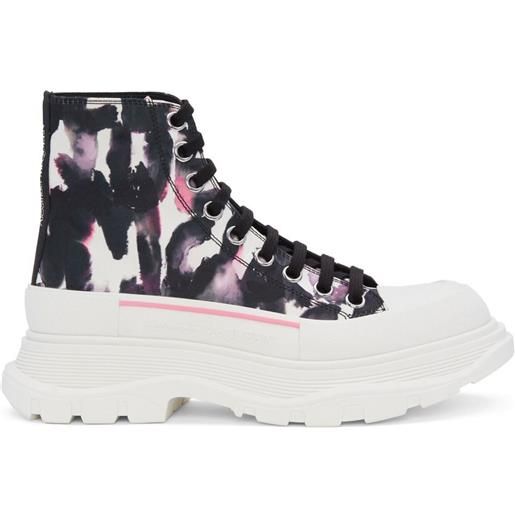 Alexander McQueen stivali tread slick - nero