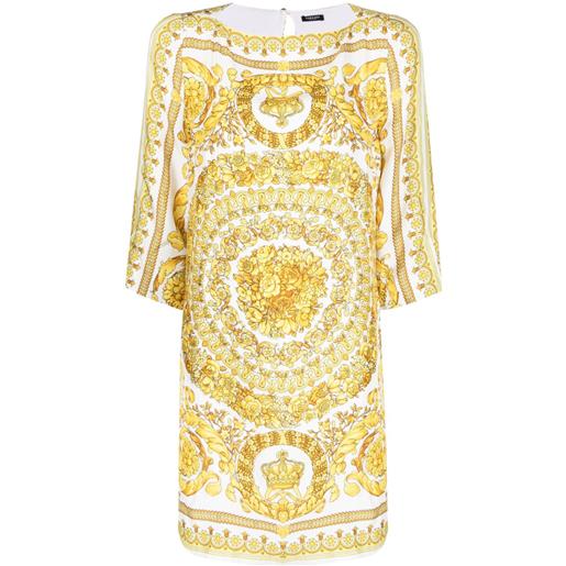 Versace blazer con stampa barocco - bianco