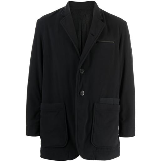 Undercover blazer monopetto con applicazione - nero