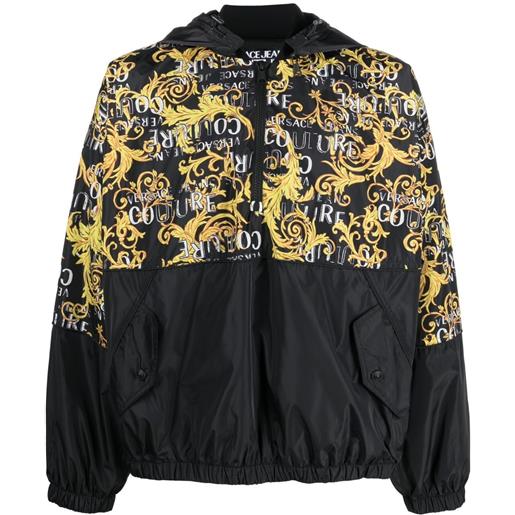 Versace Jeans Couture felpa con cappuccio - nero
