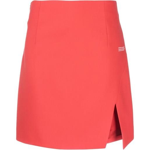 Off-White gonna a vita alta con stampa - rosso