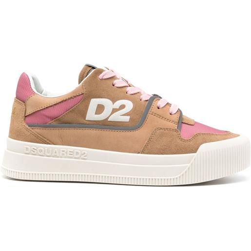 DSQUARED2 sneakers in suede - marrone
