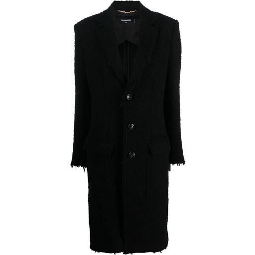 DSQUARED2 cappotto monopetto - nero