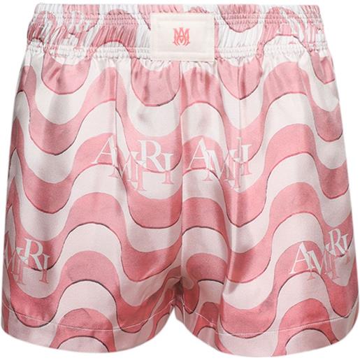 AMIRI shorts staggered wave - rosa