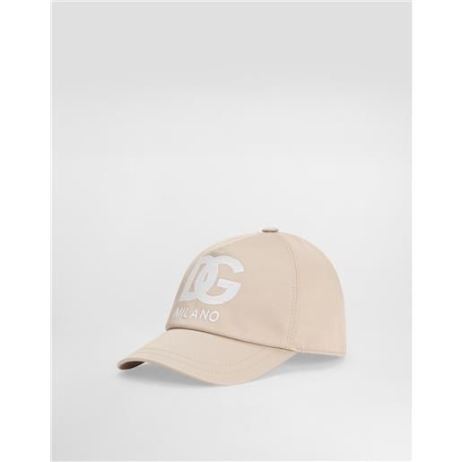 Dolce & Gabbana cappello con visiera in gabardina con logo dg