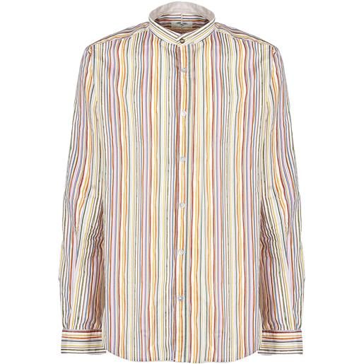 Alley Docks 963 camicia coreana alley docks cotone rigato multicolor