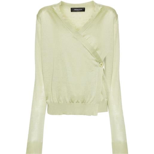 Fabiana Filippi top a portafoglio - verde