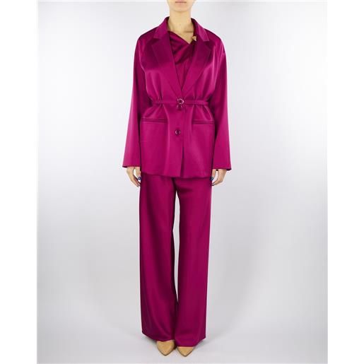 IMPERIAL blazer magenta fluido con cintura sottile