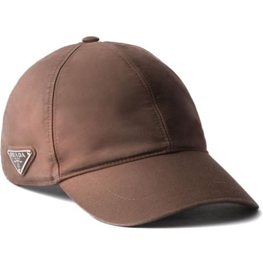Prada cappello da baseball in cotone - marrone