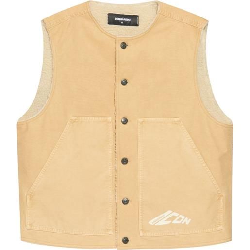 DSQUARED2 giacca denim imbottita - toni neutri