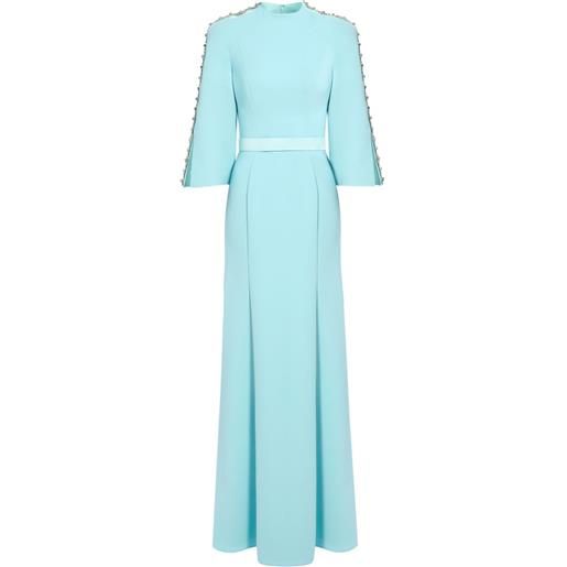 Jenny Packham abito lungo mildred - blu