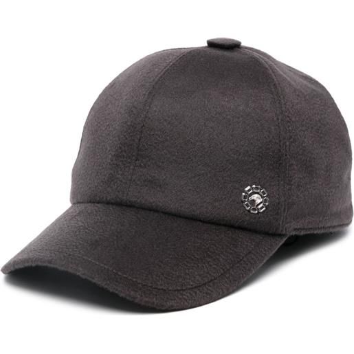 Stefano Ricci cappello da baseball con placca logo - grigio