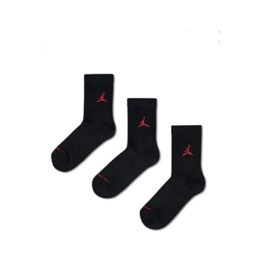 Jordan nike air Jordan jumpman crew socks - boys' grade school (5-7 (shoe 10c-3y), black)