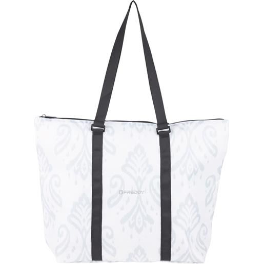 FREDDY borsa shopper fantasia floreale con zip