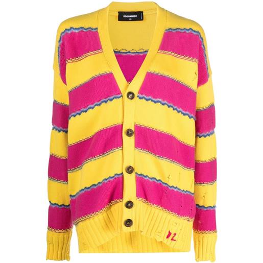 DSQUARED2 cardigan con scollo a v - rosa