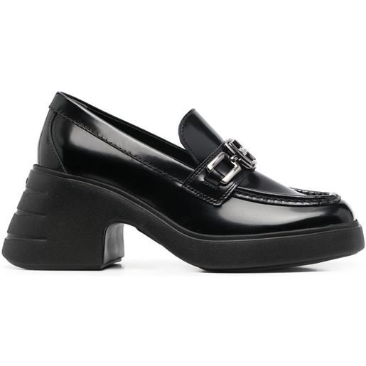 Hogan mocassini chunky 70mm - nero