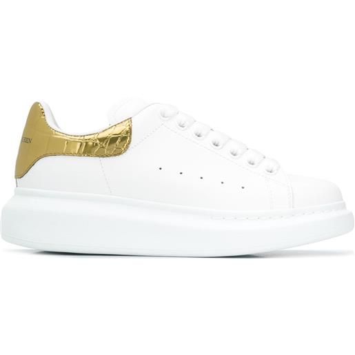 Alexander McQueen sneakers metallizzate oversize - bianco