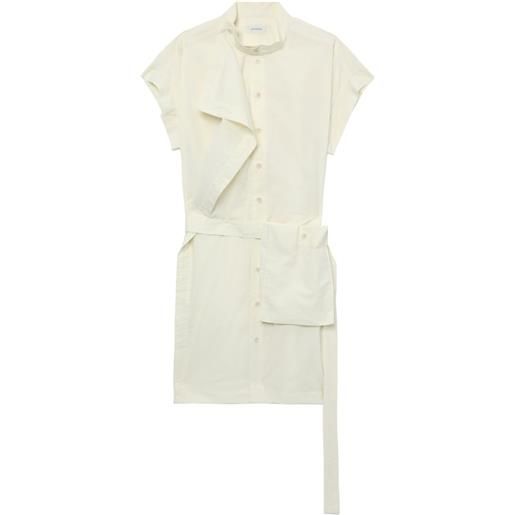 LEMAIRE abito corto asimmetrico - giallo