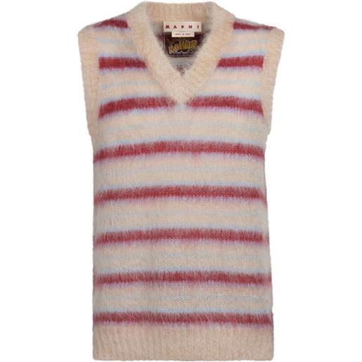 Marni canotta a righe - toni neutri