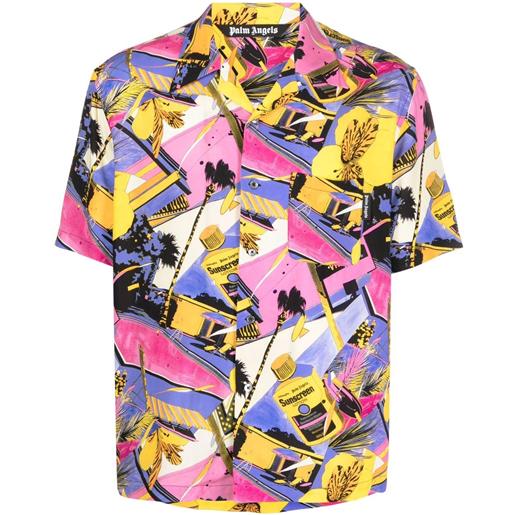 Palm Angels camicia con stampa - rosa