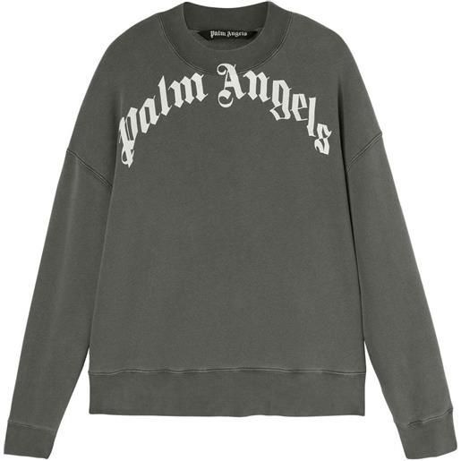 Palm Angels felpa con stampa - grigio