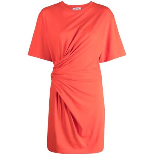 FRAME abito corto con arricciature - rosso