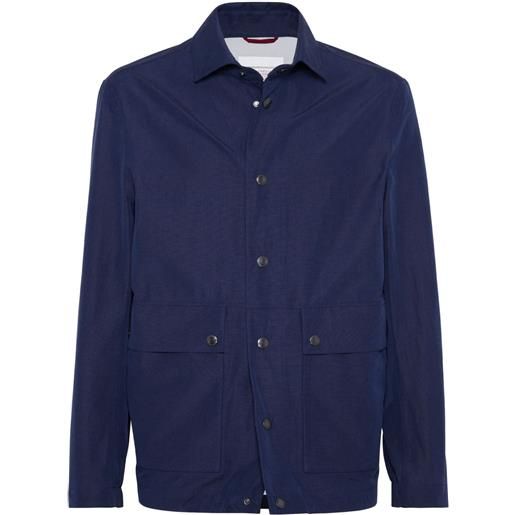 Brunello Cucinelli giacca-camicia - blu