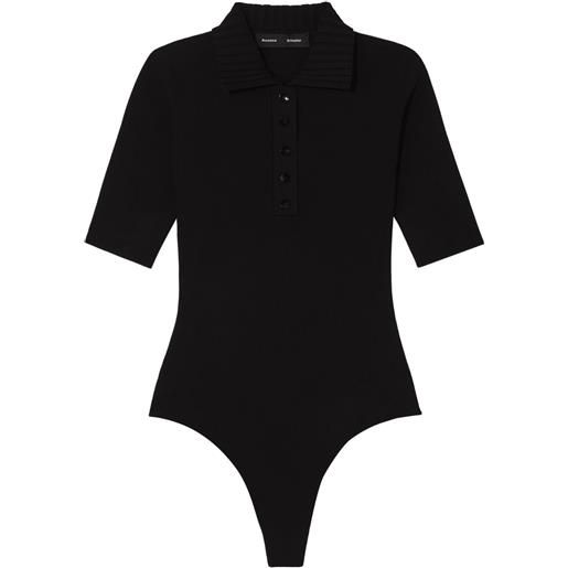 Proenza Schouler polo con maniche corte - nero