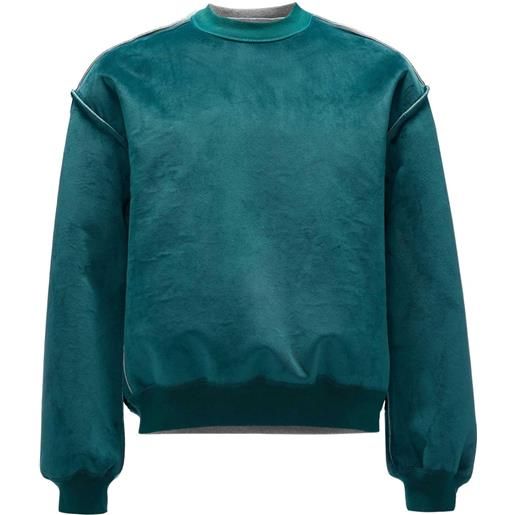 JW Anderson felpa con cuciture termosaldate - verde