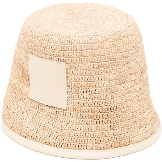 Jacquemus cappello bucket le bob soli - marrone