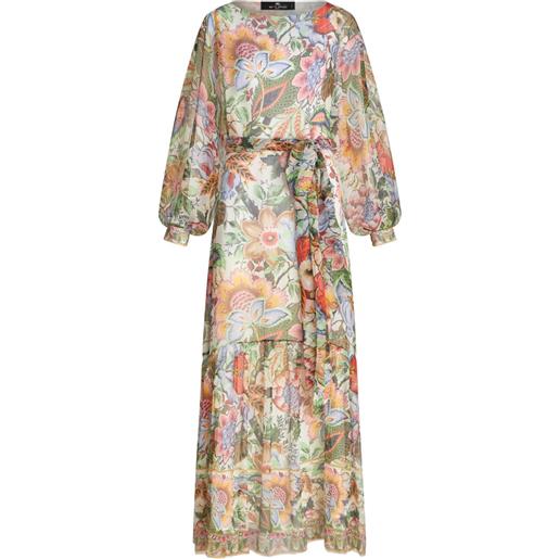 ETRO abito a fiori - toni neutri