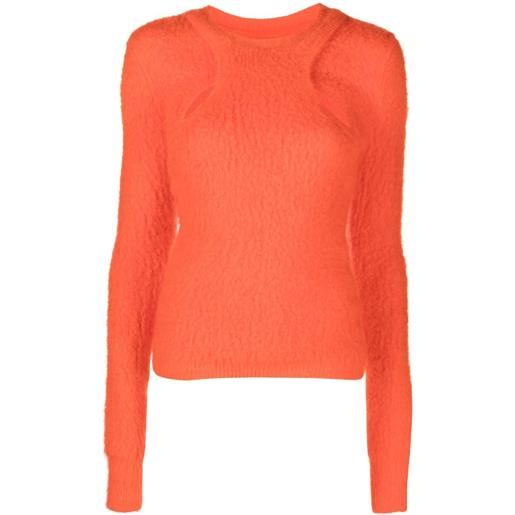 ISABEL MARANT maglione con dettaglio cut-out - arancione