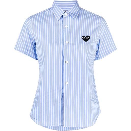 Comme Des Garçons Play camicia a righe - blu