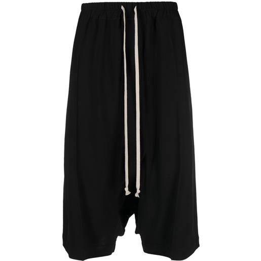Rick Owens bermuda con coulisse - nero