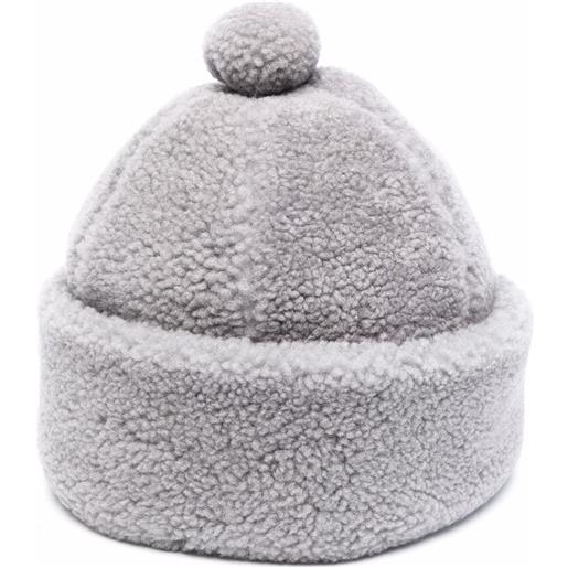 Thom Browne berretto con pompon - grigio