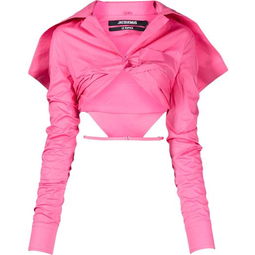 Jacquemus top la chemise meio - rosa