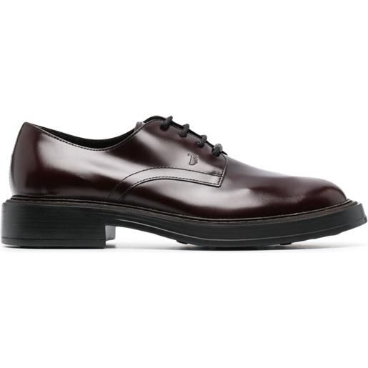 Tod's stringate a punta tonda - rosso