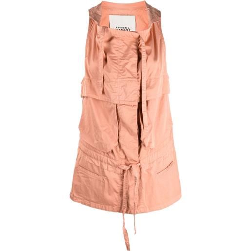 ISABEL MARANT canotta nadea con coulisse - arancione